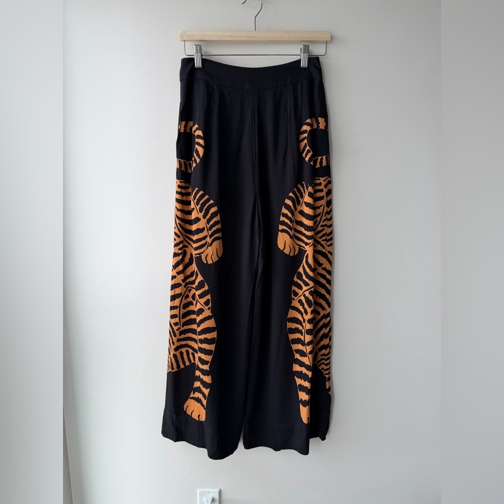 Anthropologie x Farm Rio Wide-Leg Tiger Pants, NWT - Picture 4 of 5
